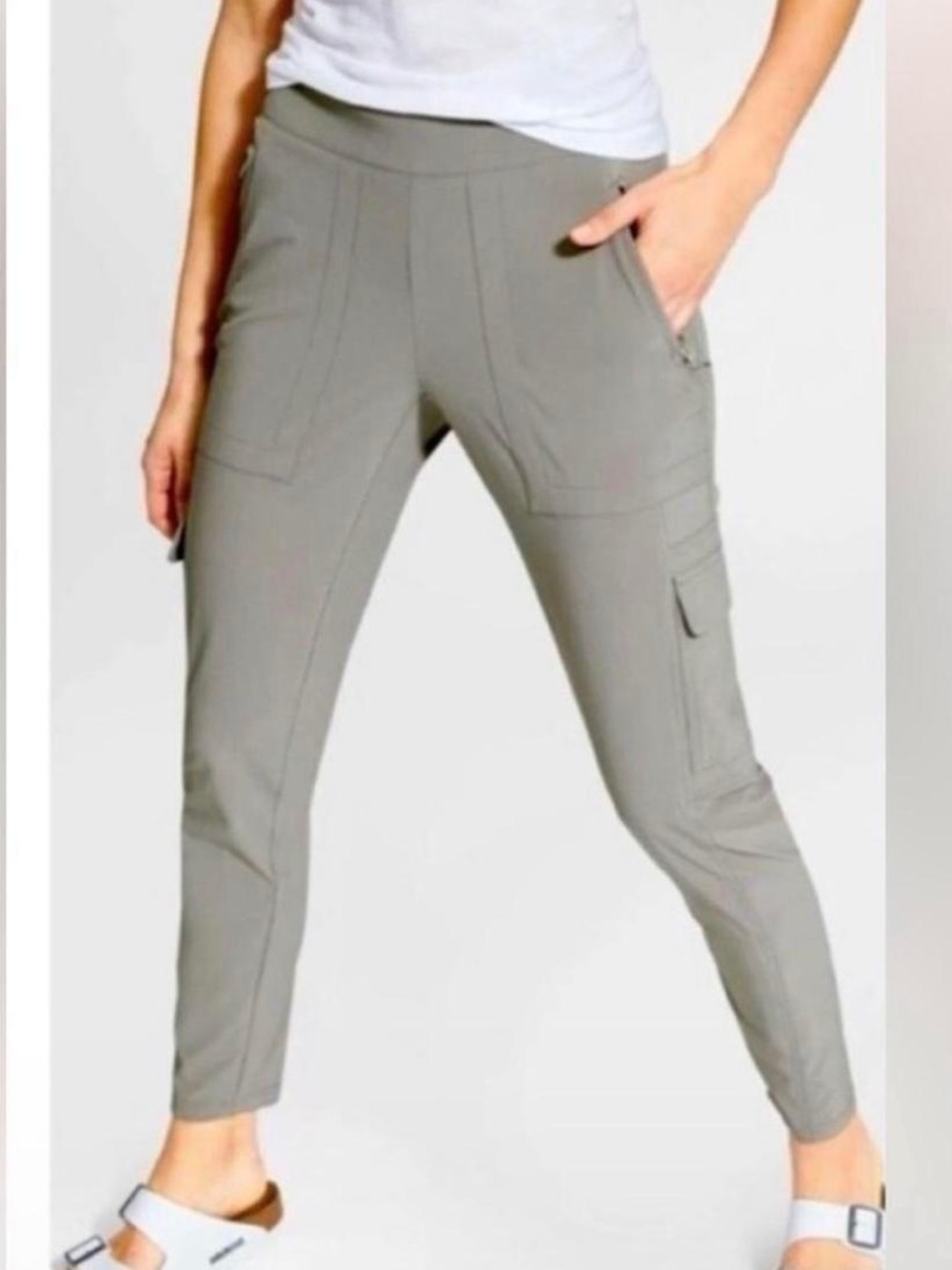 Athleta Gray Tapered Hiking/Utility Pants